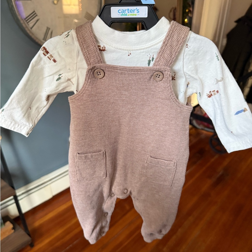 Carter's Soft Brown Overalls